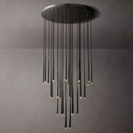 Aquitaine Conical Brass Round Chandelier 48"