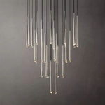 Aquitaine Conical Brass Round Chandelier 48"
