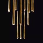 Aquitaine Conical Brass Round Chandelier 24"