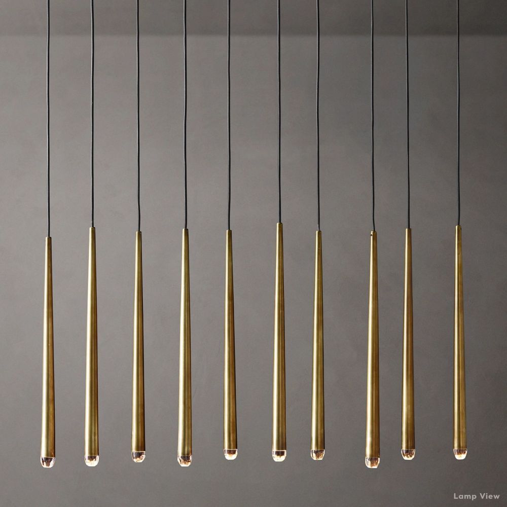 Aquitaine Conical Form Linear Chandelier 48"