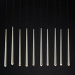 Aquitaine Conical Brass Linear Chandelier 48"