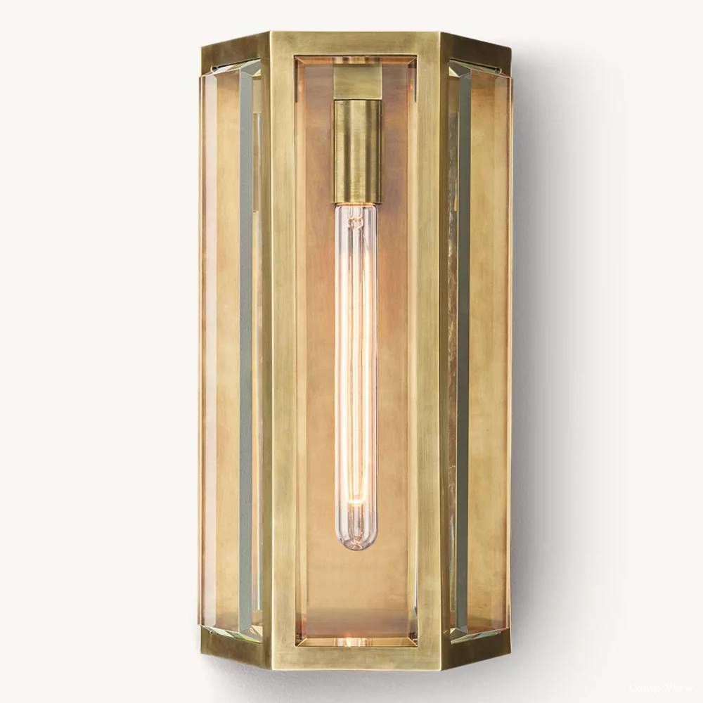 Chevalier Bordered Crystal Wall Sconce