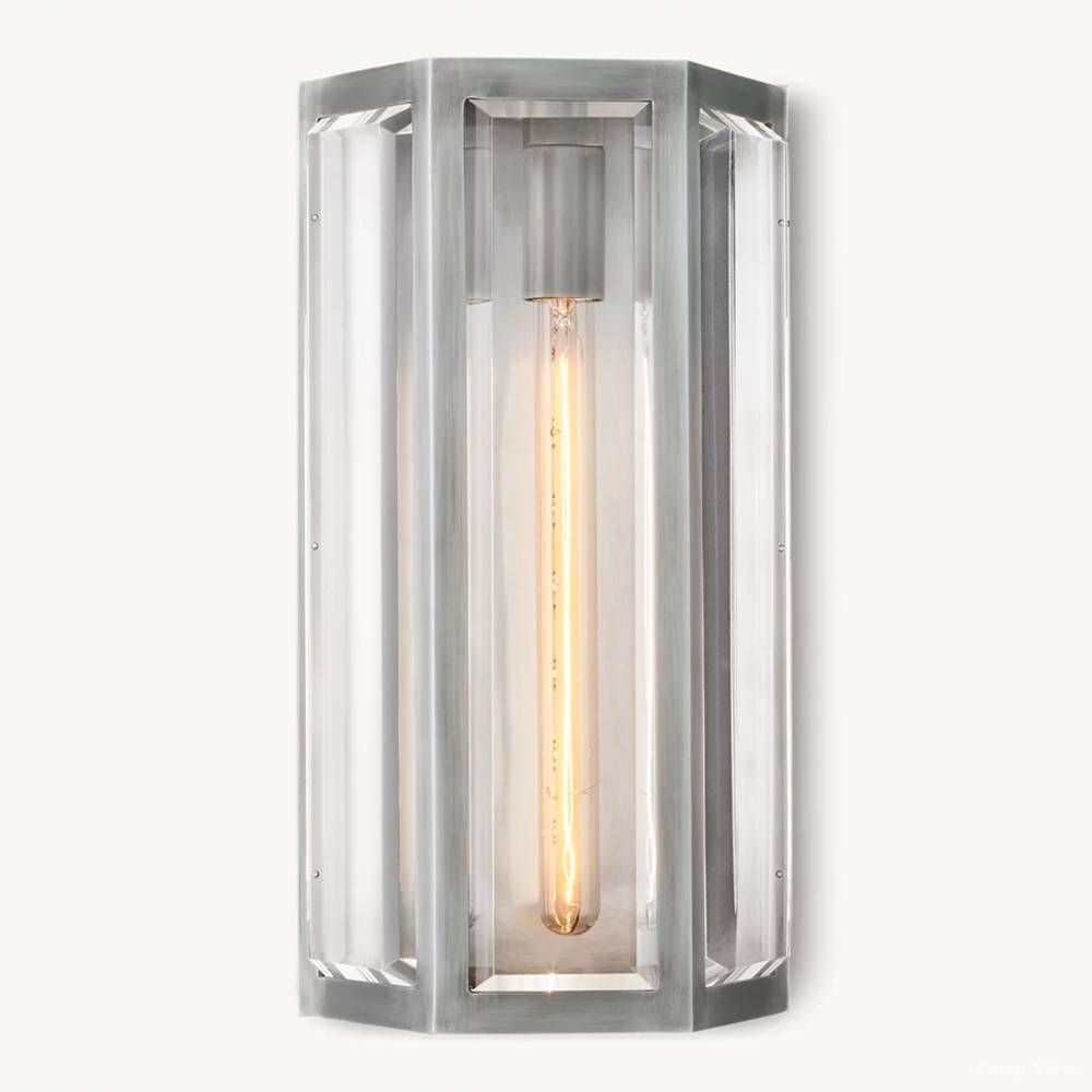 Chevalier Bordered Crystal Wall Sconce