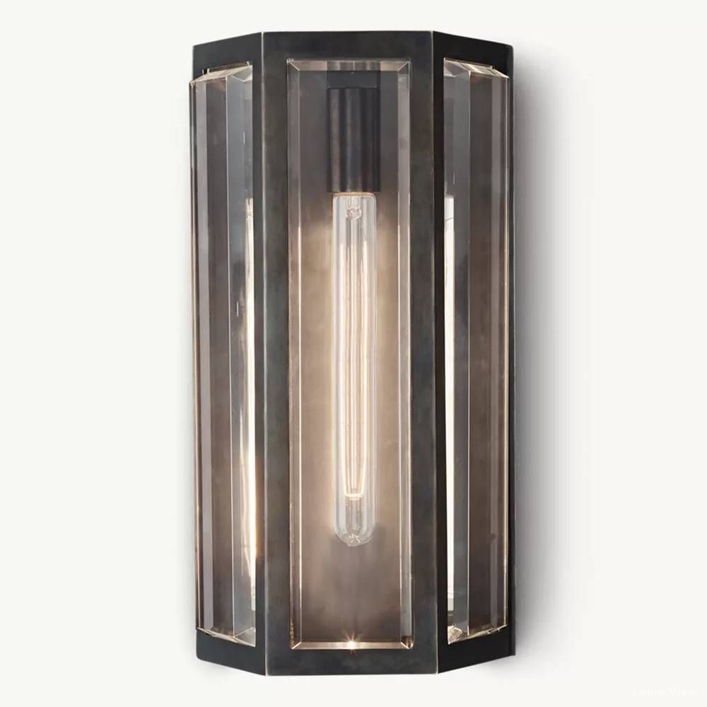 Chevalier Bordered Crystal Wall Sconce