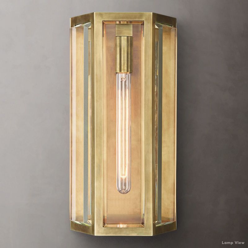 Chevalier Bordered Crystal Wall Sconce