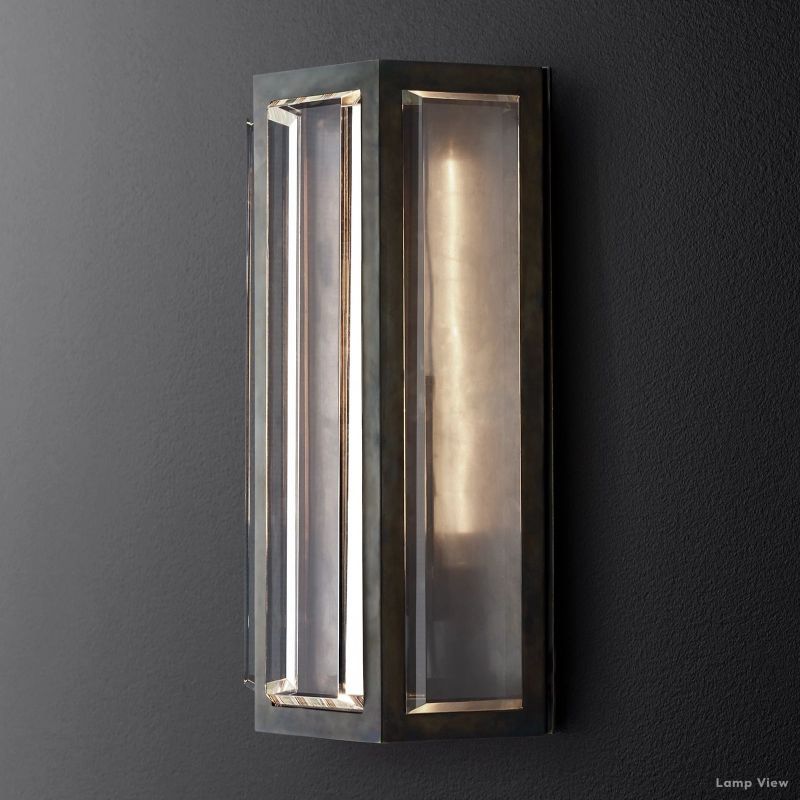 Chevalier Bordered Crystal Wall Sconce