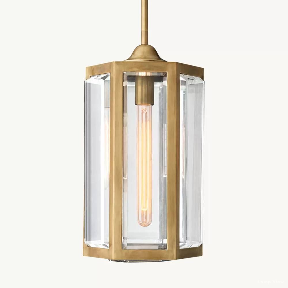 Chevalier Bordered Crystal Pendant Light