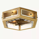 Chevalier Bordered Crystal Flush Mount