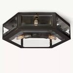 Chevalier Bordered Crystal Flush Mount