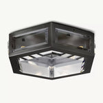 Chevalier Bordered Crystal Flush Mount