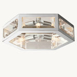 Chevalier Bordered Crystal Flush Mount