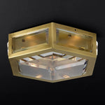 Chevalier Bordered Crystal Flush Mount