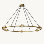 Eclatant Inset Crystal Round Chandelier 48"