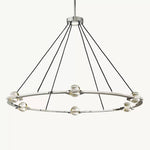 Eclatant Inset Crystal Round Chandelier 48"