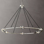Eclatant Inset Crystal Round Chandelier 48"