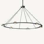 Eclatant Inset Crystal Round Chandelier 60"