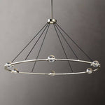 Eclatant Inset Crystal Round Chandelier 60"