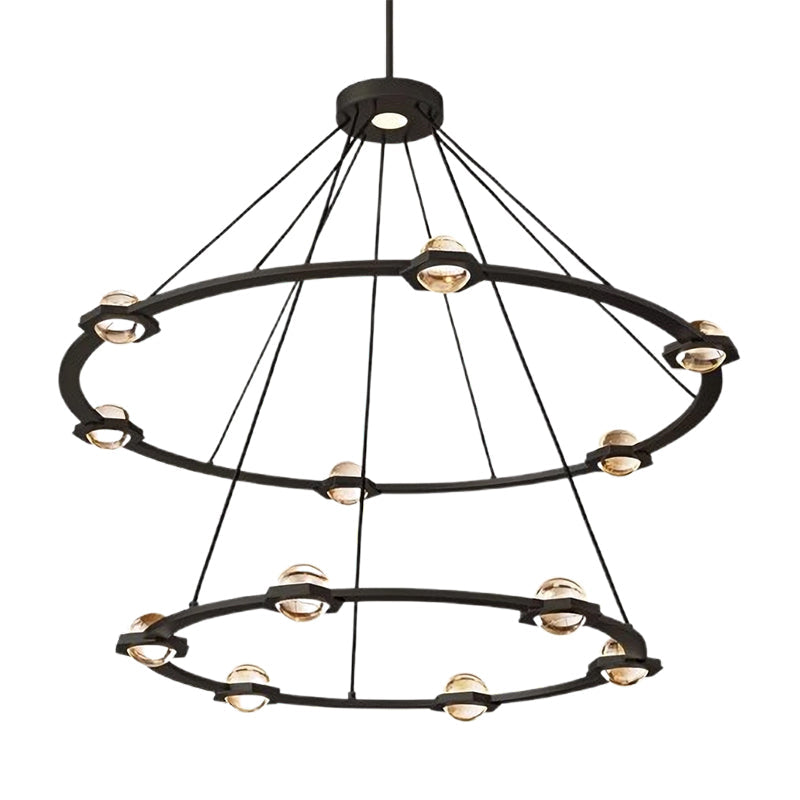 Eclatant Two-Tier Round Chandelier 48"
