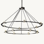 Eclatant Two-Tier Round Chandelier 60"