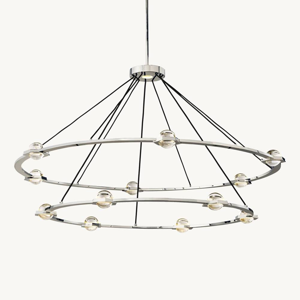 Eclatant Two-Tier Round Chandelier 60"