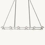 Eclatant Inset Crystal Rectangular Chandelier 72"