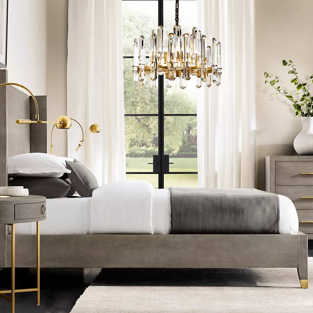Mirello Prismed Crystal Round Chandelier 48"