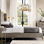 Mirello Prismed Crystal Round Chandelier 24"
