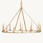 Hartwell Lantern Frame Round Chandelier 50"
