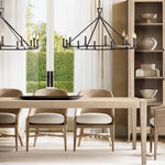 Hartwell Lantern Frame Two-Tier Round Chandelier 50"