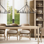 Hartwell Lantern Frame Two-Tier Round Chandelier 40"
