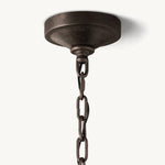 Hartwell Lantern Frame Two-Tier Round Chandelier 50"