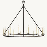Hartwell Lantern Frame Round Chandelier 60"