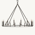 Hartwell Lantern Frame Round Chandelier 60"