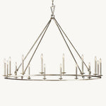 Hartwell Lantern Frame Round Chandelier 60"