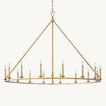 Hartwell Lantern Frame Round Chandelier 72"