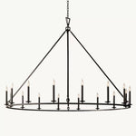 Hartwell Lantern Frame Round Chandelier 72"