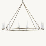Hartwell Lantern Frame Round Chandelier 72"