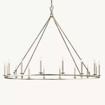 Hartwell Lantern Frame Round Chandelier 72"