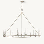 Hartwell Lantern Frame Round Chandelier 72"