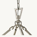 Hartwell Lantern Frame Two-Tier Round Chandelier 40"