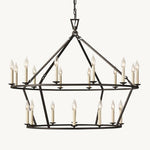 Carrick Two-Tier Round Chandelier 40"
