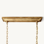 Hartwell Lantern Frame Rectangular Chandelier 54"