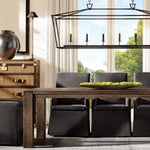 Hartwell Lantern Frame Rectangular Chandelier 54"