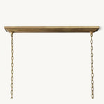 Hartwell Lantern Frame Rectangular Chandelier 72"