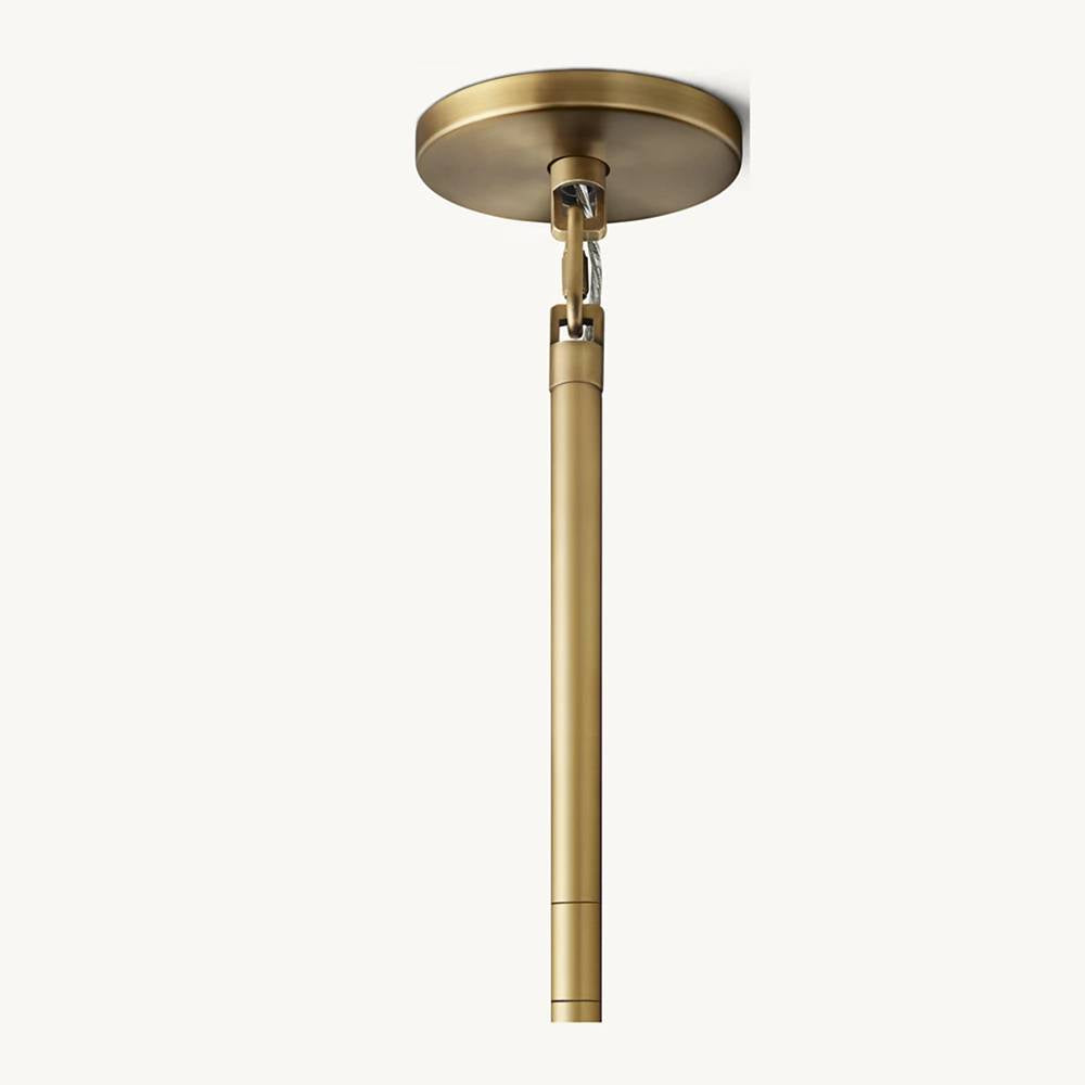 Cielo Ridged Glass Three-Tier Round Chandelier 48"