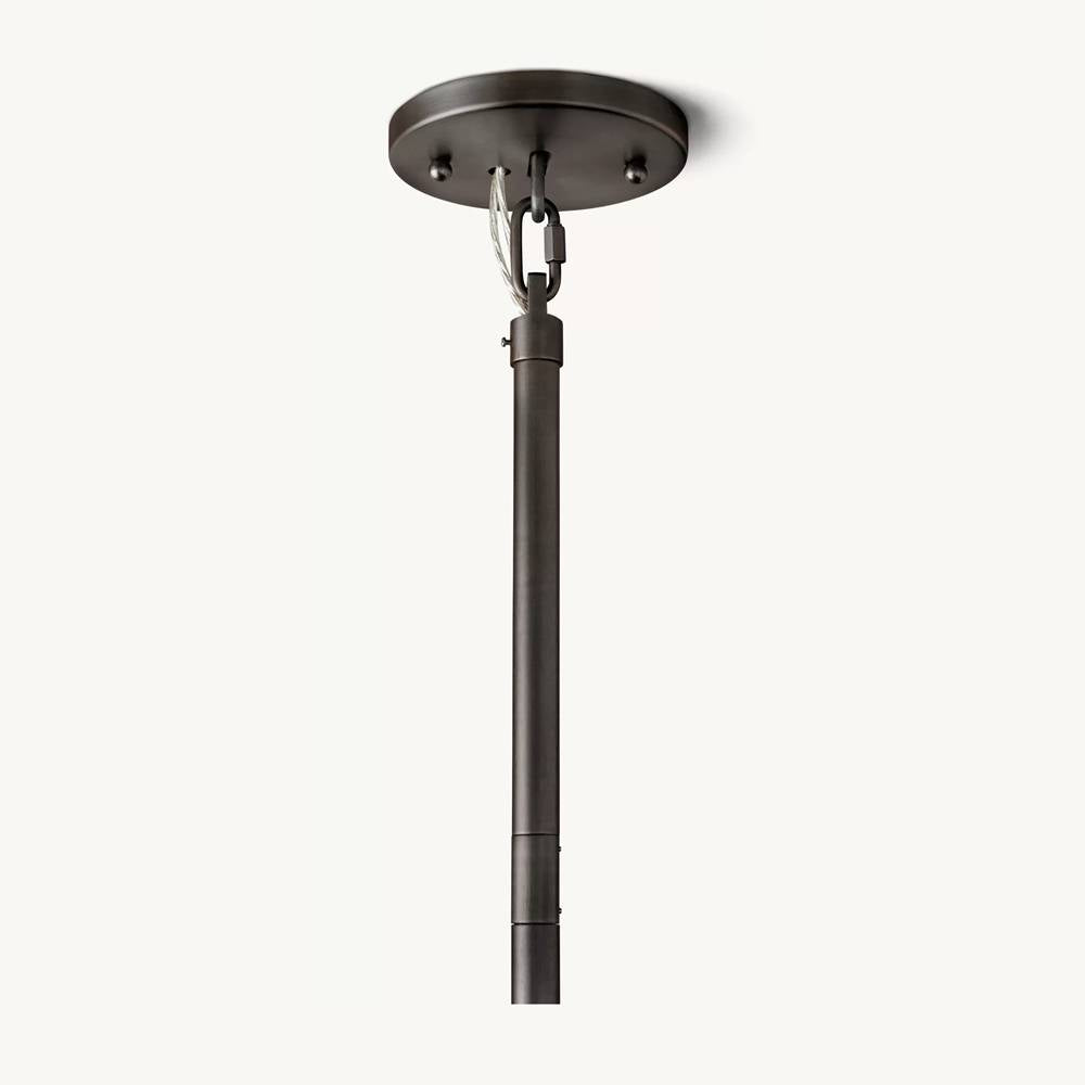 Cielo Ridged Glass Three-Tier Round Chandelier 48"