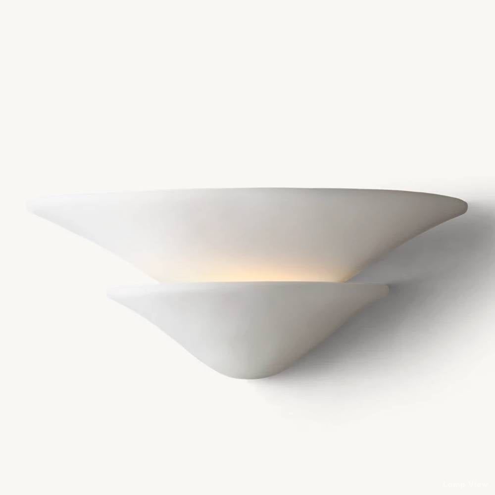Fiori Layered Plaster Wall Sconce