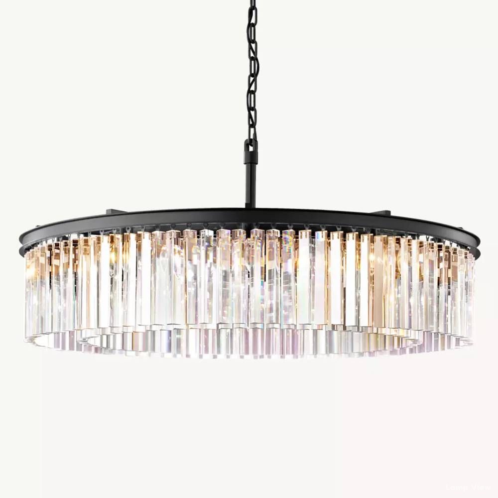 Rhys Aura Prism Round Chandelier 43"