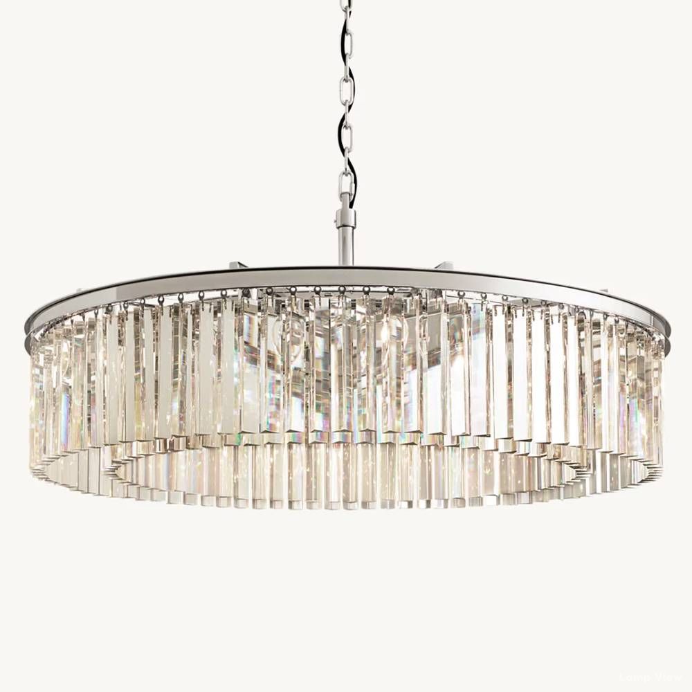 Rhys Aura Prism Round Chandelier 43"