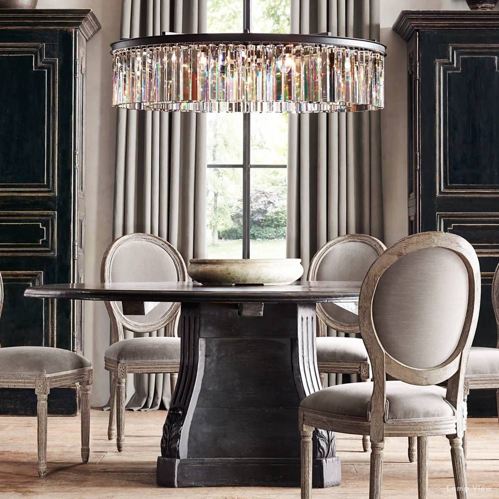 Rhys Aura Prism Round Chandelier 43"